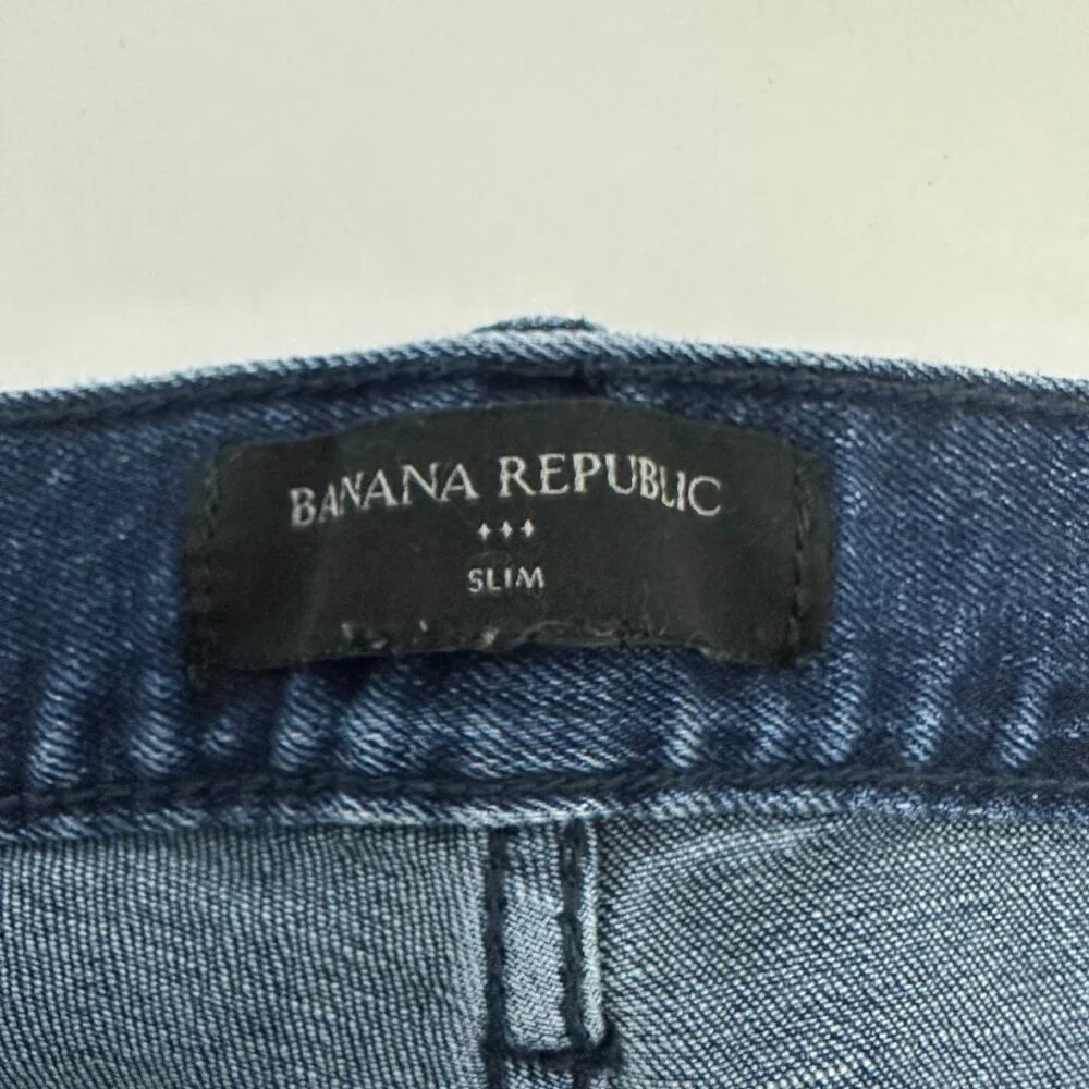 Banana Republic‎ Slim Men's size 31x30 Dark Wash Blue Denim Jeans
